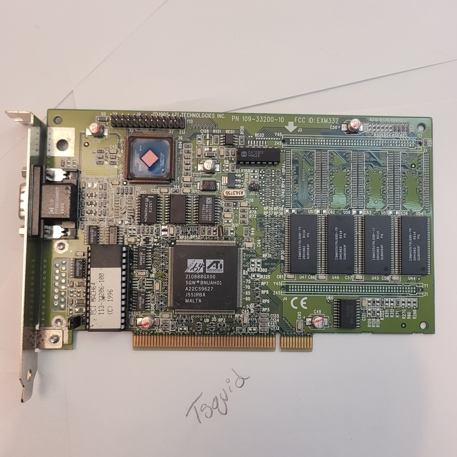 Apple Power Macintosh ATI Mach64 GX 2MB VRAM PCI Graphics Card 109-33200-10