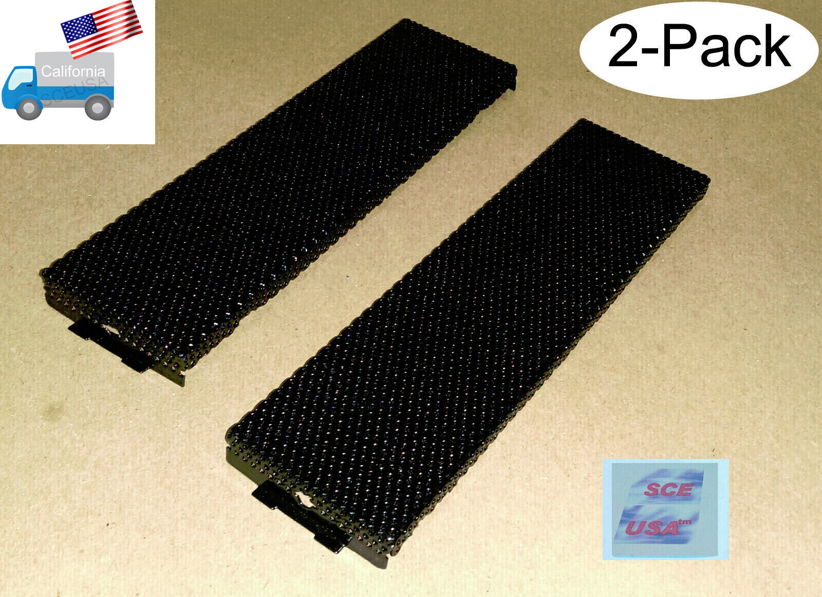 2-pack: Universal PC Tower Perforated Mesh Metal 5.25