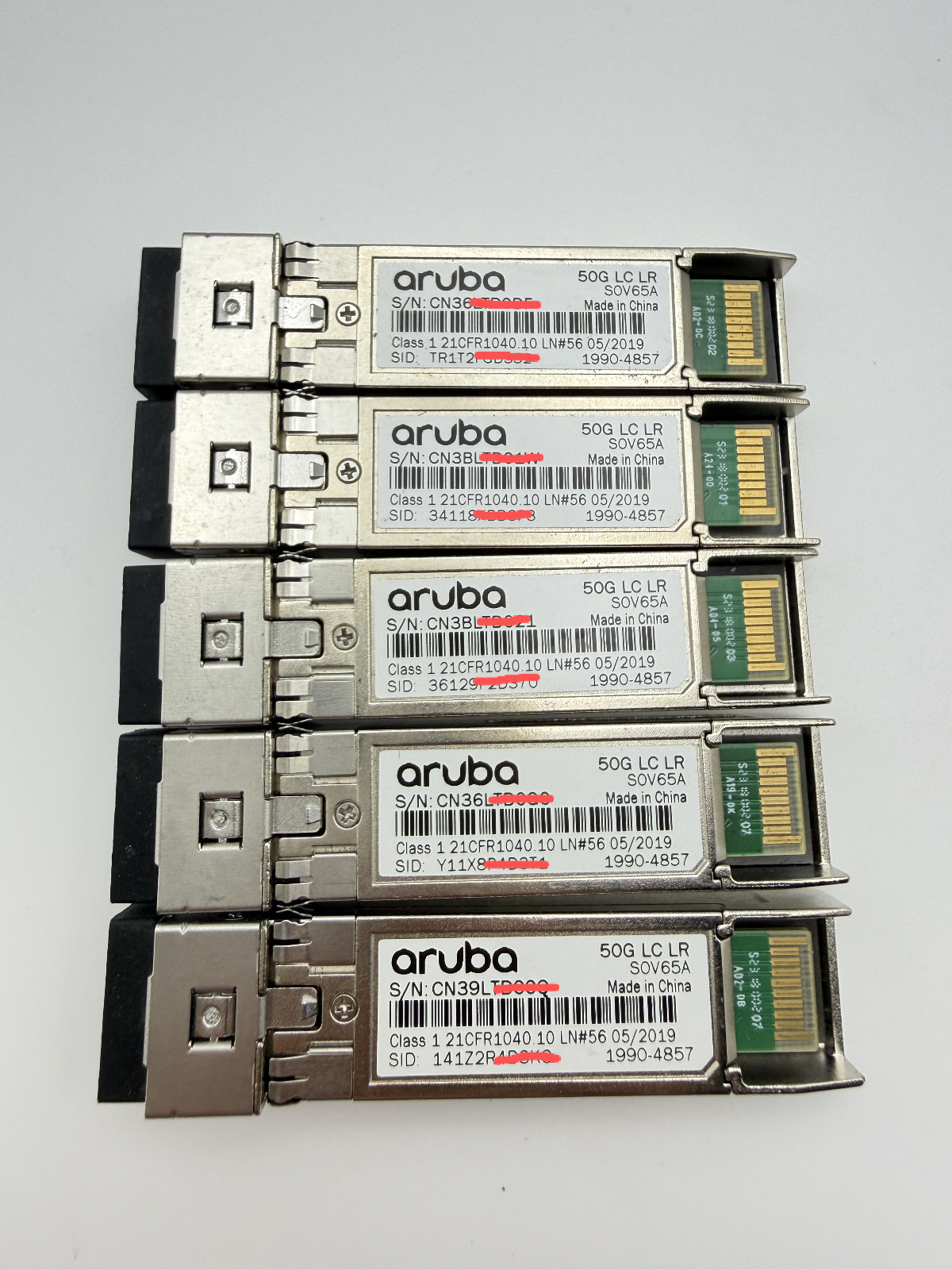 Aruba 50G LC LR SFP56 Transceiver Modules S0V65A 1 Piece