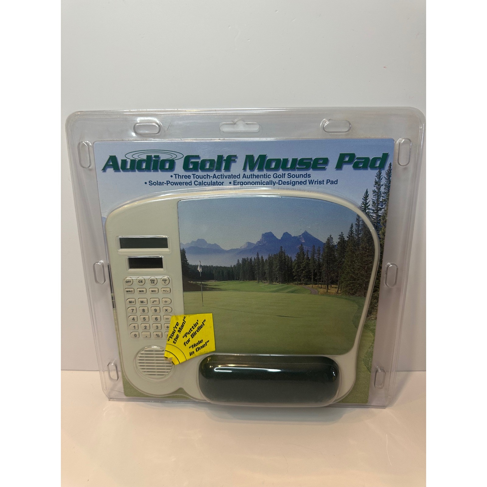 Audio Golf Mouse Pad, Calculator & Sounds, Ergonomic Wrist Rest, Office Decor