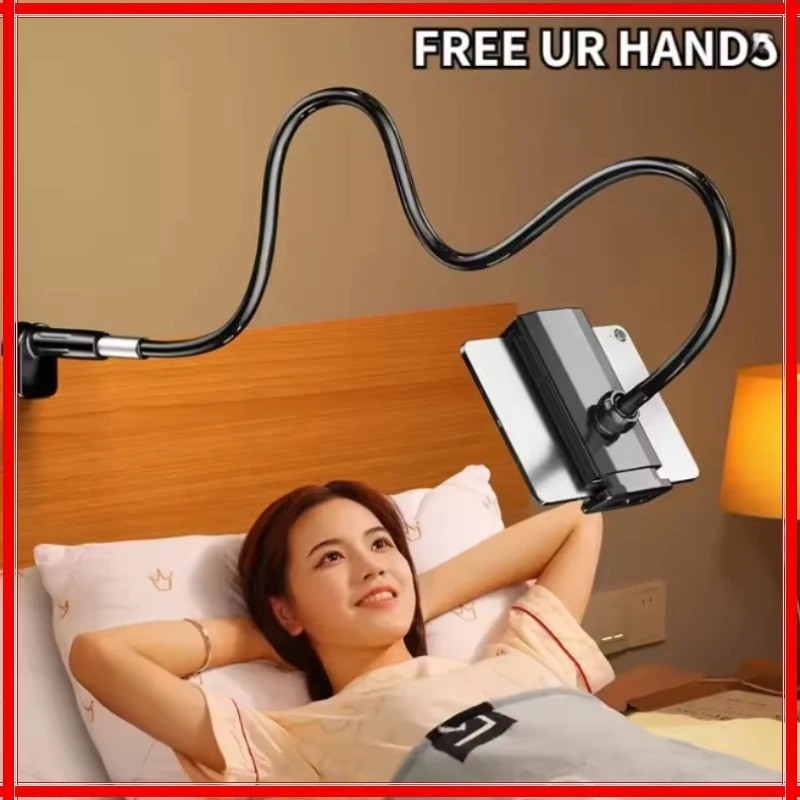 Tablet Bracket for Bed Desk Gooseneck Tablet Stand Flexible Long Arm Black 11 in