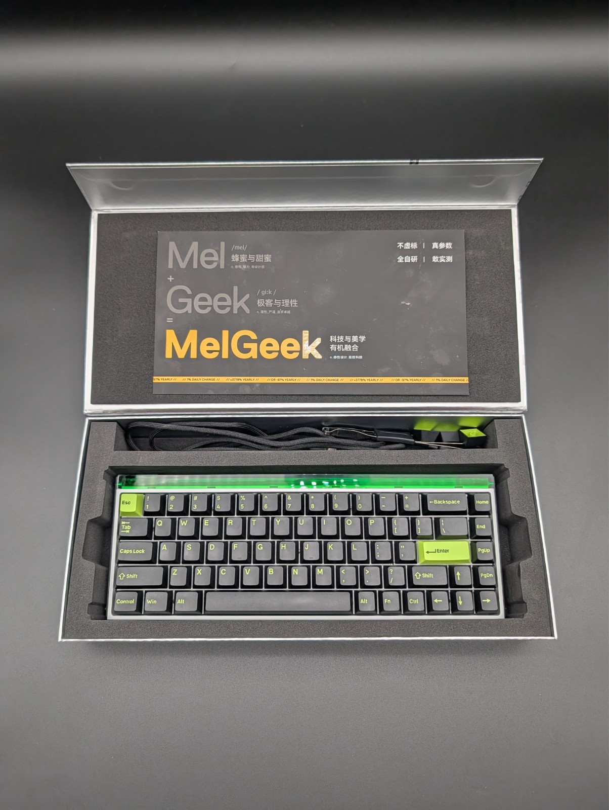 MelGeek MADE68 Ultra Wired Gaming Keyboard - Magnetic Keyboard with Hall Effect