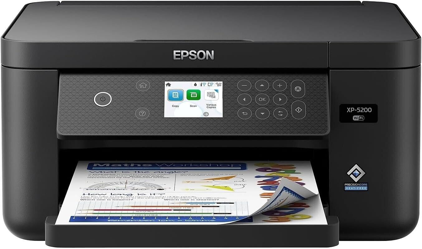 Epson Expression Home XP-5200 Wireless All-In-One Printer - Black