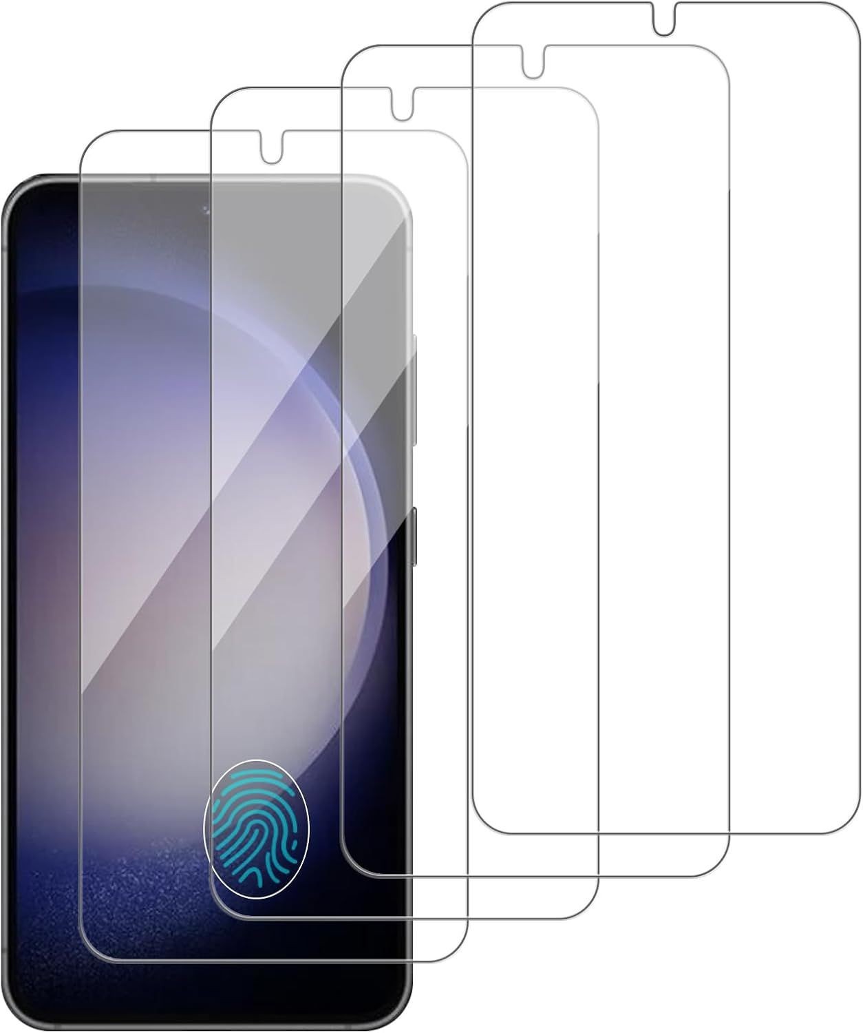 4 Pack Glass Screen Protector for Samsung Galaxy S23 Plus / S23+