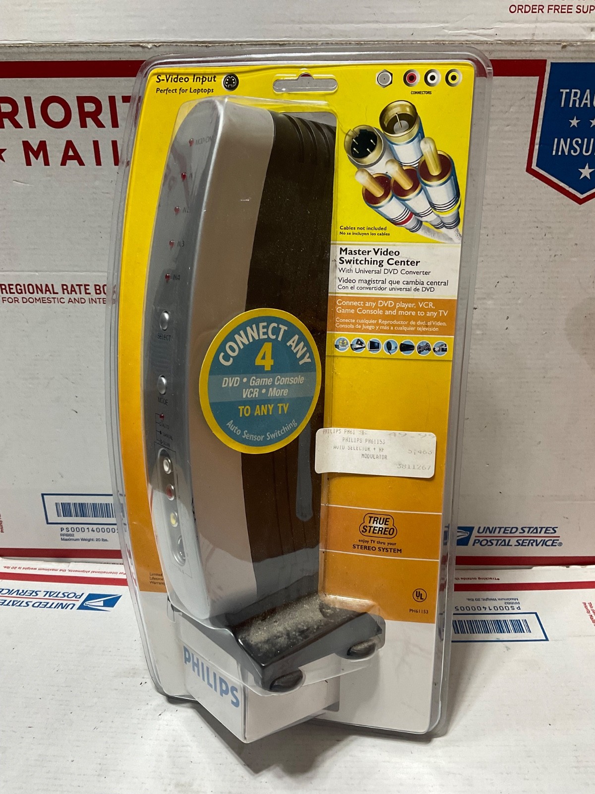Philips PH61153 External Video/audio switch New Sealed