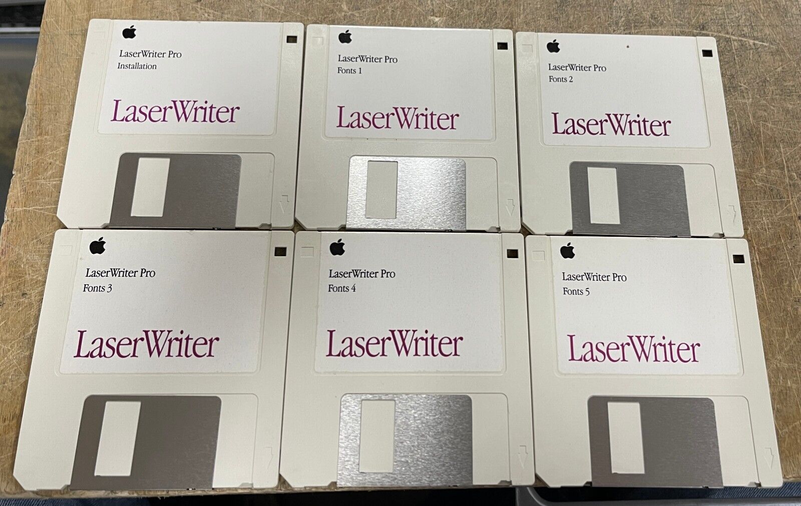 Apple LaserWriter Pro Install Floppy Set TESTED and READABLE