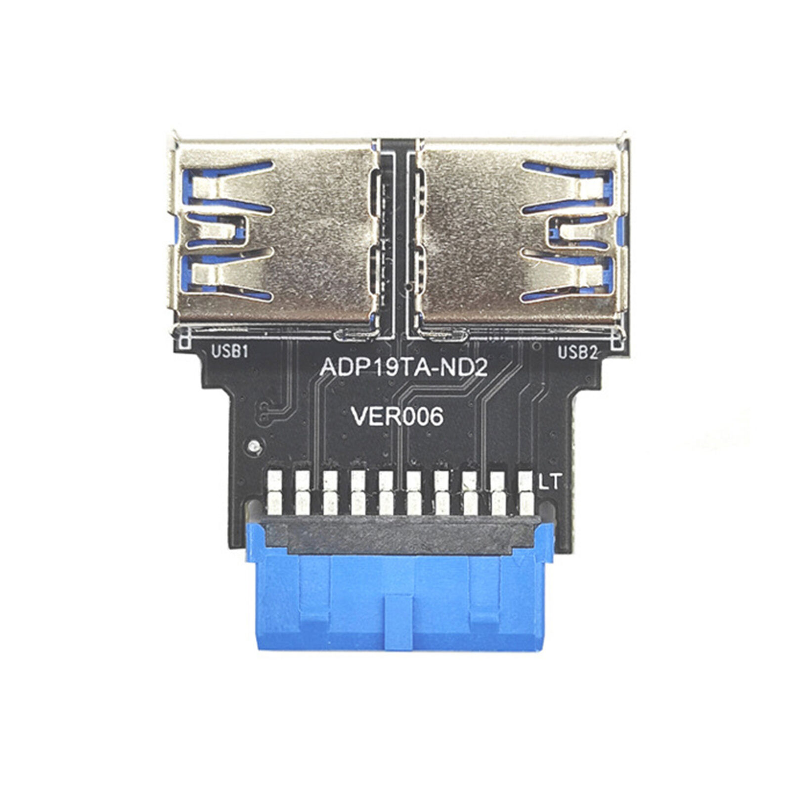 Mainboard Adapter Stable Connector 19pin/20pin to Usb3.0 Adapter Lightweight
