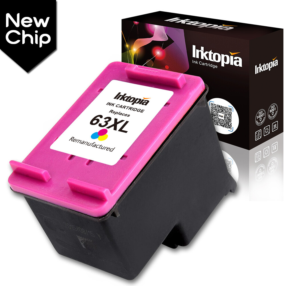 High Yield  63 XL Ink for HP Envy 4523 4516 4525 Officejet 4650 4652 3830 3834