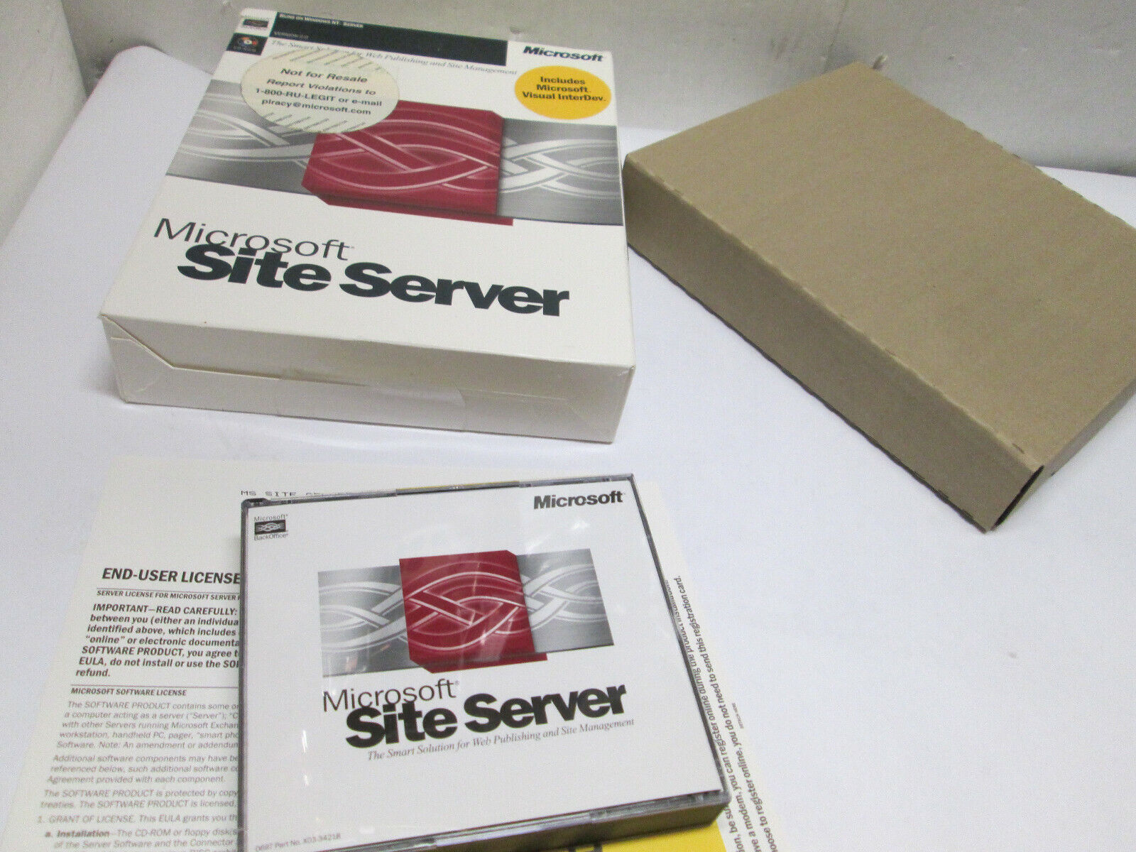 Vintage Microsoft Site Server Software Windows NT Ver 2.0 