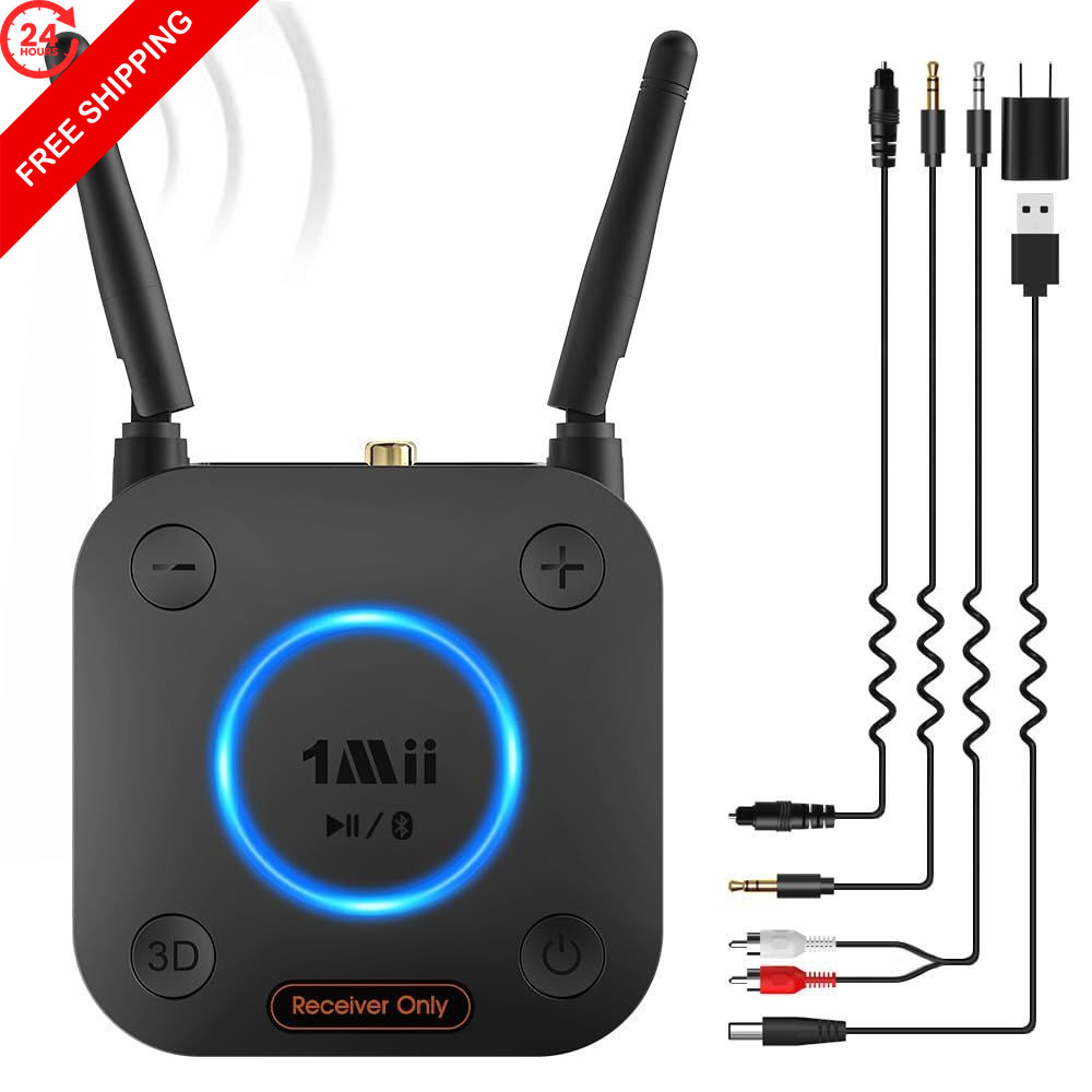 [Upgraded] 1Mii B06Pro Long Range Bluetooth Receiver, HiFi Black