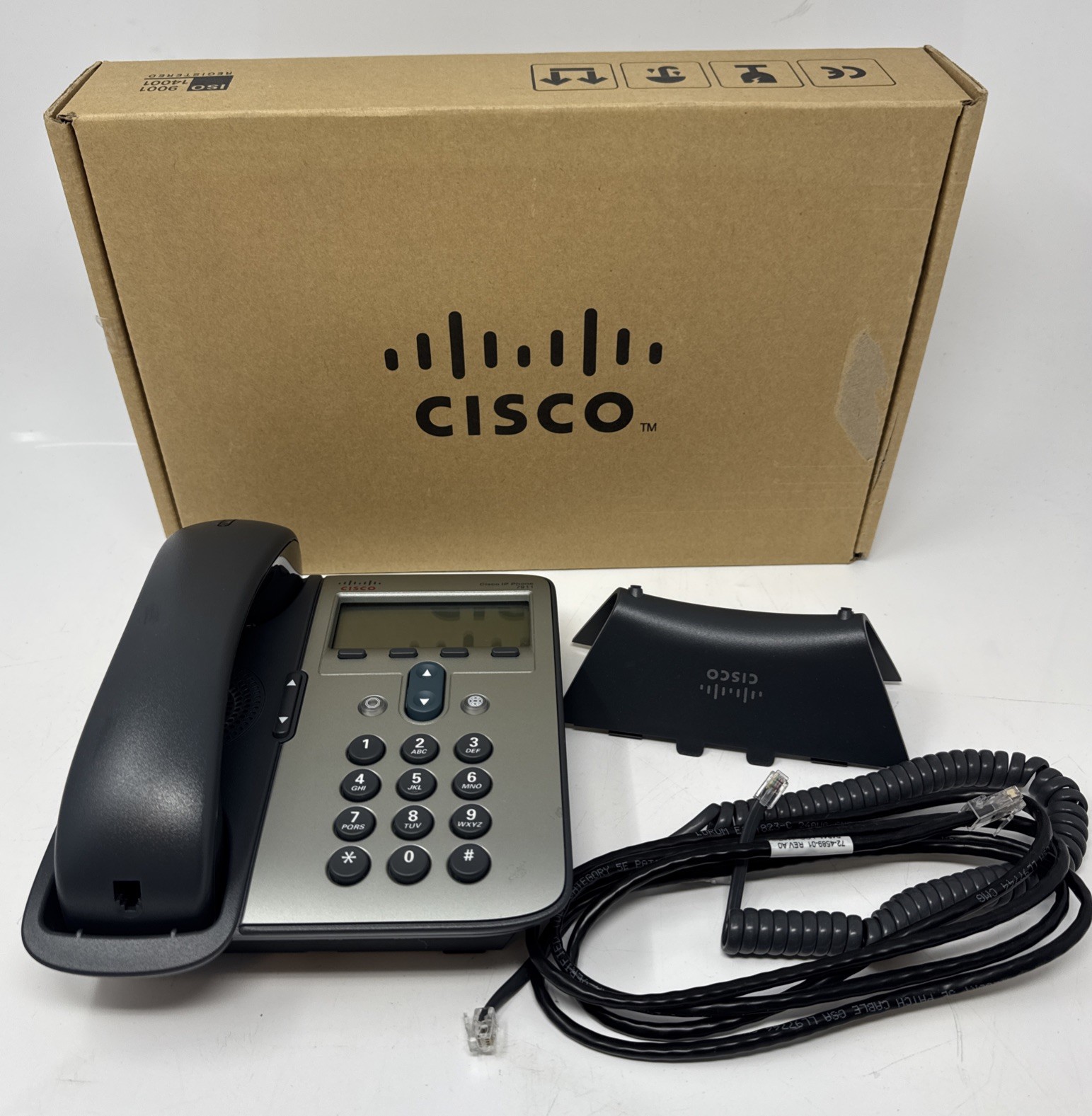 Cisco IP Phone 7911 CP-7911G VoIP PoE Desktop Phone 7900 SERIES With Box