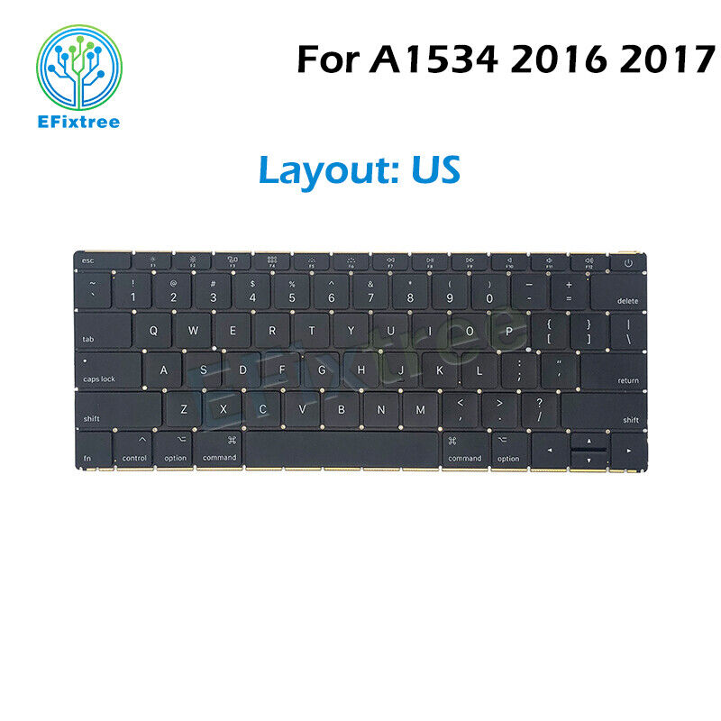 New Laptop A1534 Keyboard for Macbook Retina 12