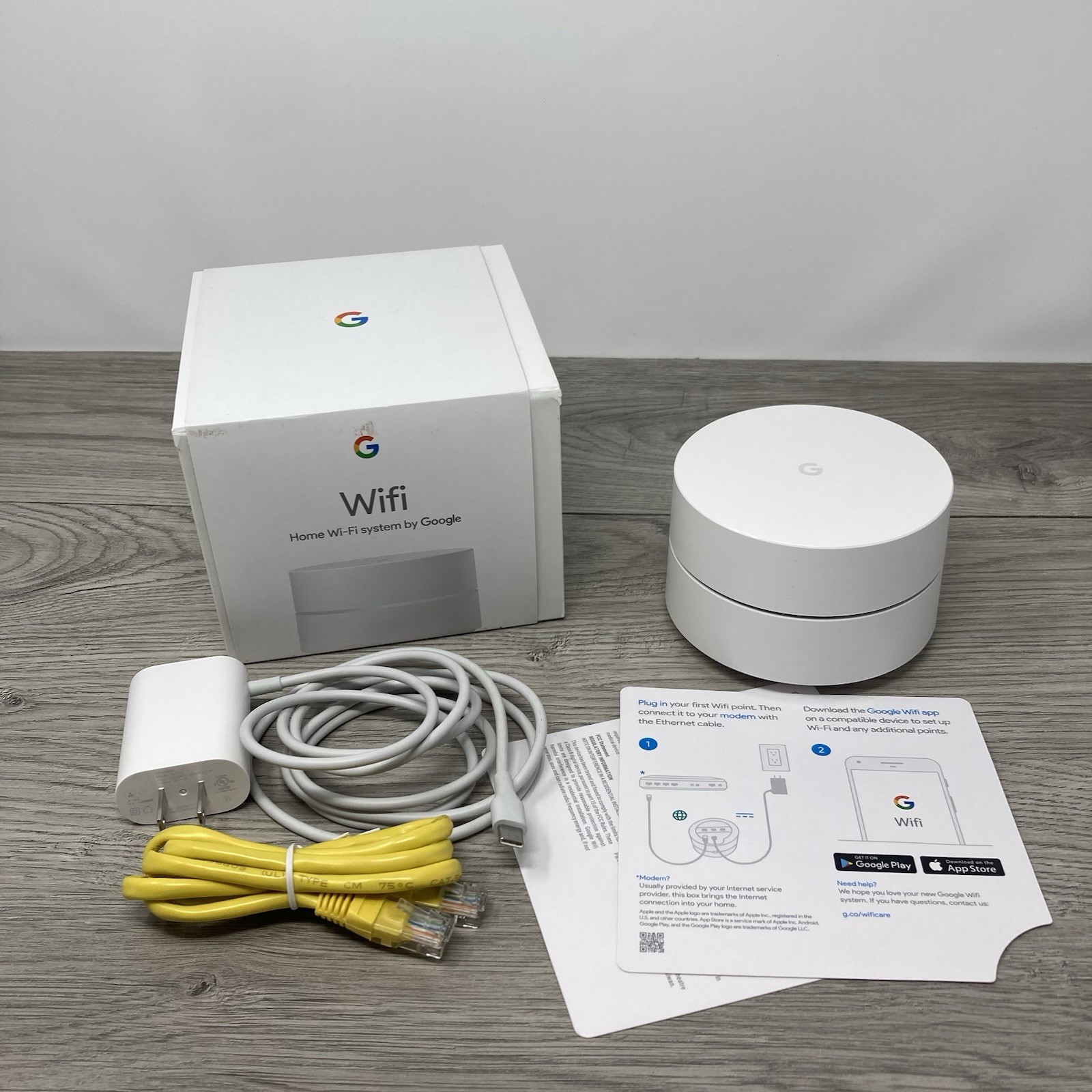 Google Home Wifi Point Router - White (GA00157-US) AC-1304 Tested OEM OPEN BOX