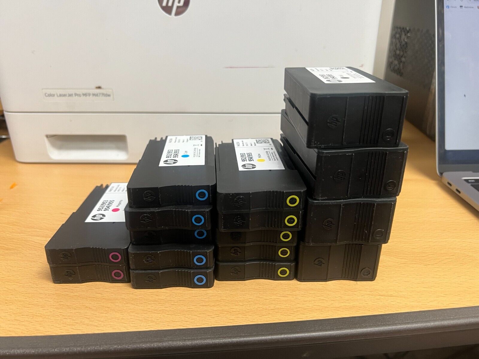 NEW HP 952/953 954/955 Ink Cartridges 4 BLACK, 5 YELLOW, 5 CYAN, 2 MAGENTA