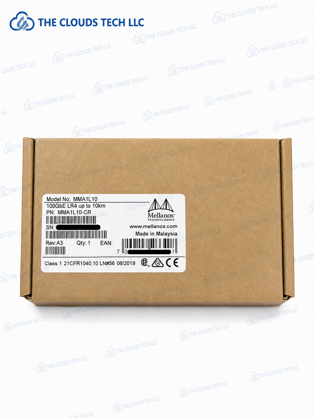 New Sealed Mellanox MMA1L10-CR 100G QSFP-LR4 Transceiver Module 10km