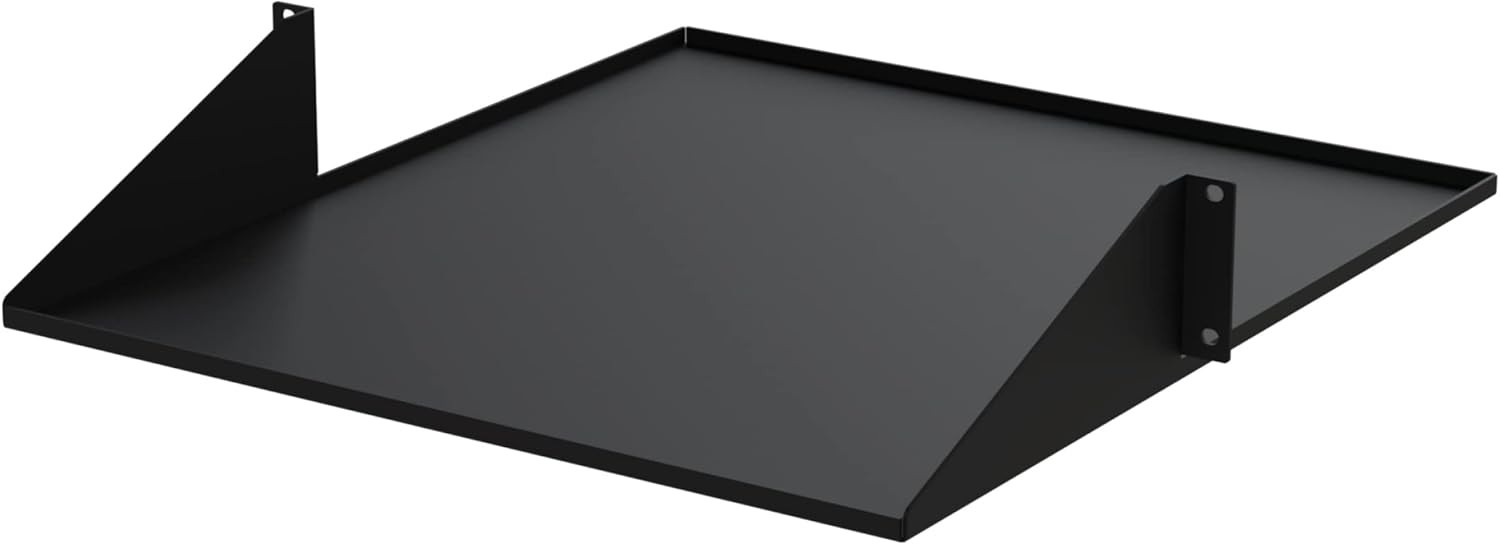 StarTech.com 2U 19" 2-Post Network Rack Cabinet Shelf 3.5" x x 20", Black 