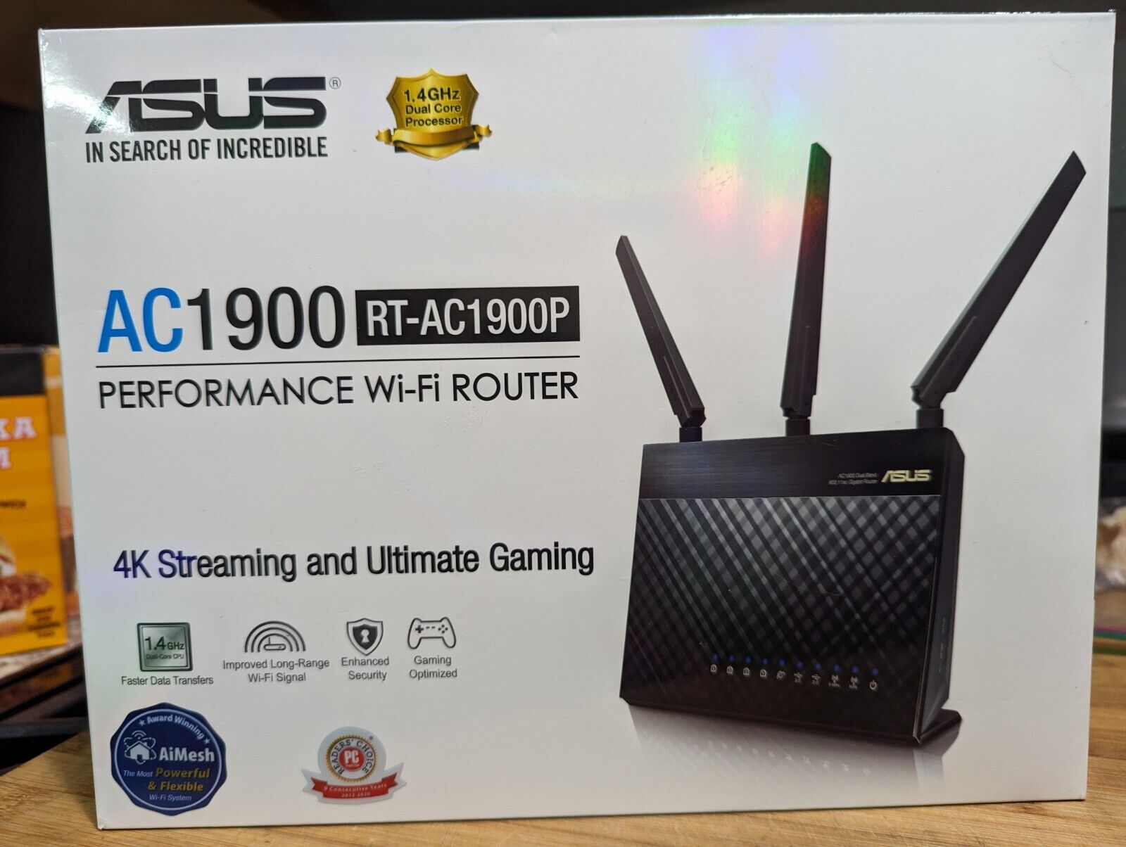 ASUS WiFi Router RT-AC1900P - Dual Band Gigabit Wireless Internet Router, 5 GB &