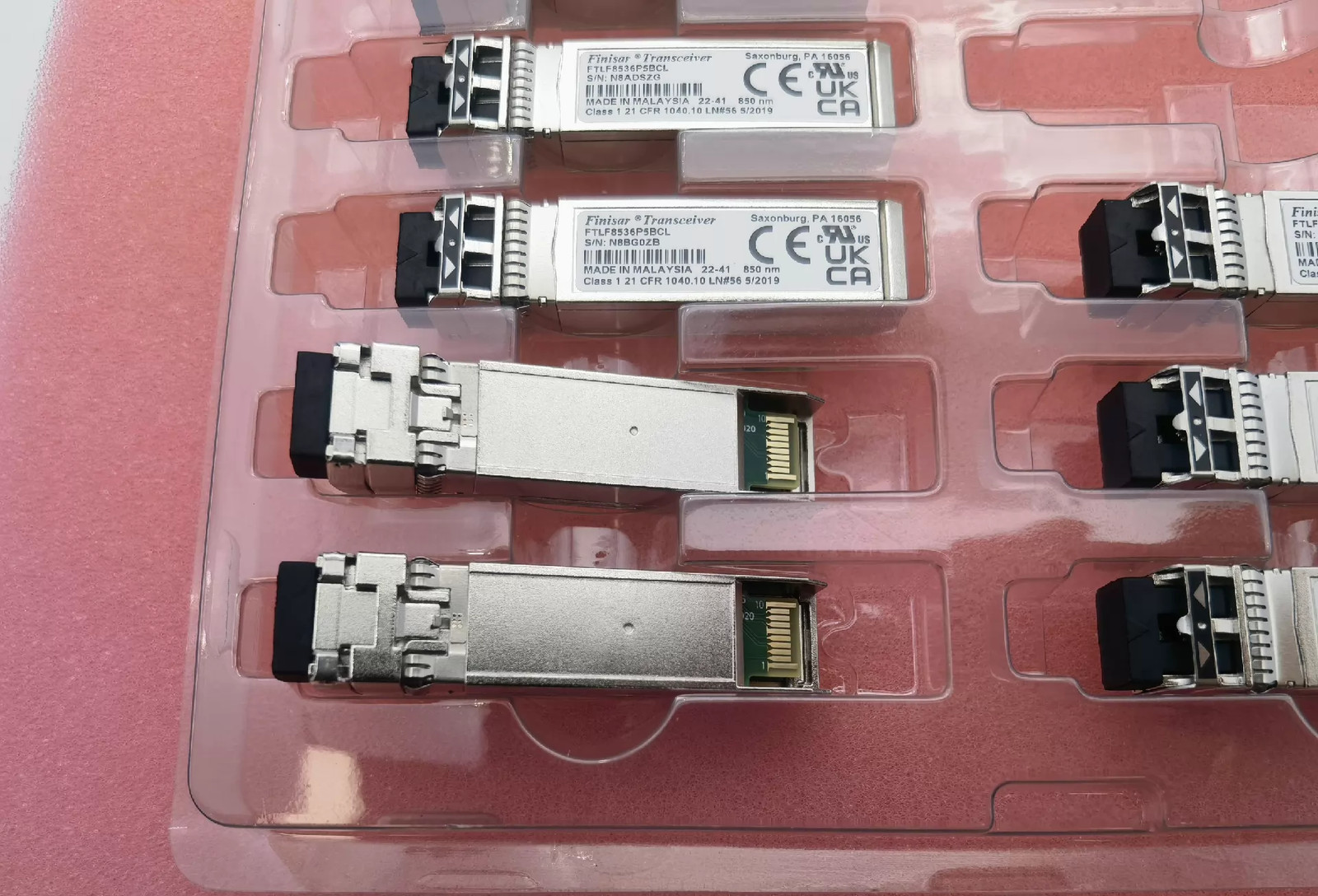 1PC Finisar Transceiver FTLF8536P5BCL 25GBASE-SR 100m SFP28 850nm MMF
