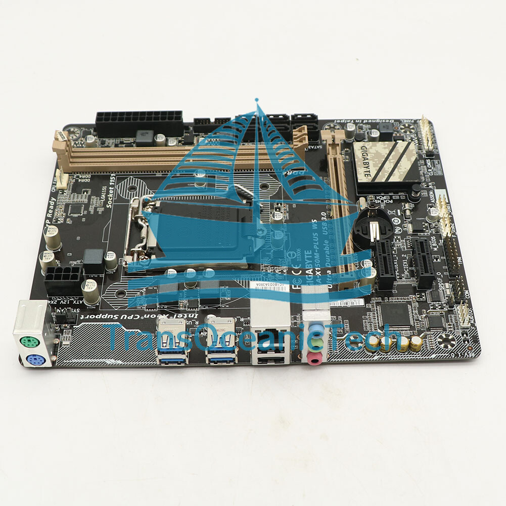 1PC Used Gigabyte GA-X150M-PLUS WS LGA 1151 Socket Intel C232 DDR4 Motherboard