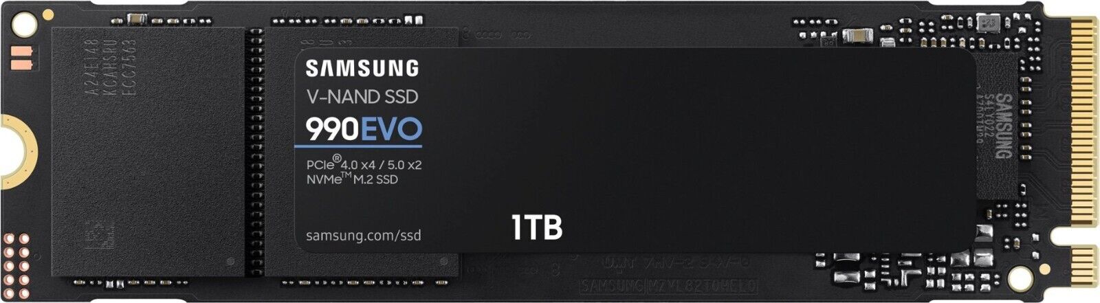 Samsung - 990 EVO SSD 1TB Internal SSD PCIe M.2 2280 (MZ-V9E1T0B/AM) - New