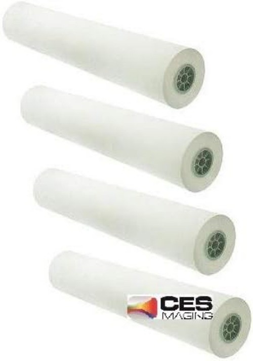 HP Designjet Plotter Paper 4 Rolls 24" X 150' 20lb Bond 2-in Core by