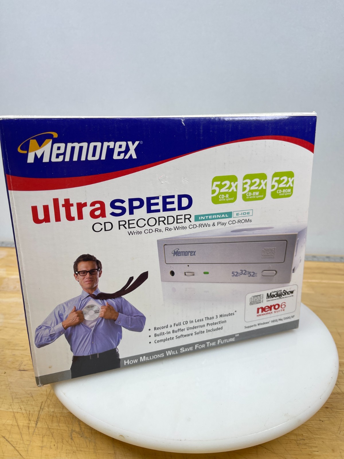 Memorex 52x32x52 Internal E-IDE CD Recorder Drive New Open Box NOS