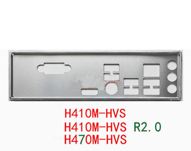 Shield I/O IO Backplate For ASRock H470M-HVS Motherboard