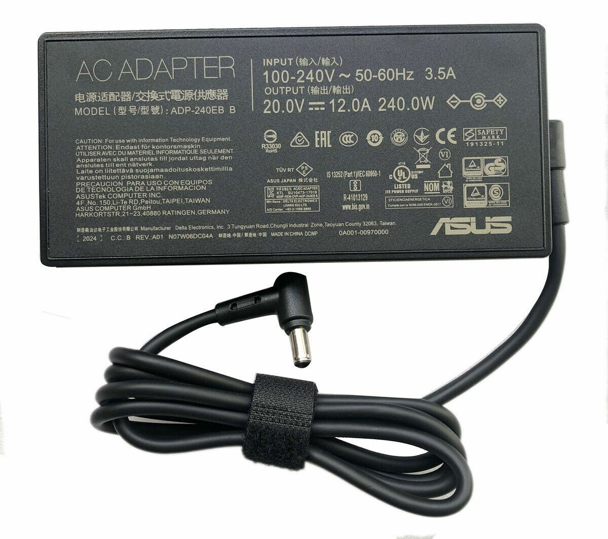 Original 240W ASUS Charger ADP-240EB B ROG Zephyrus M16 GU603 6.0*3.7mm Adapter