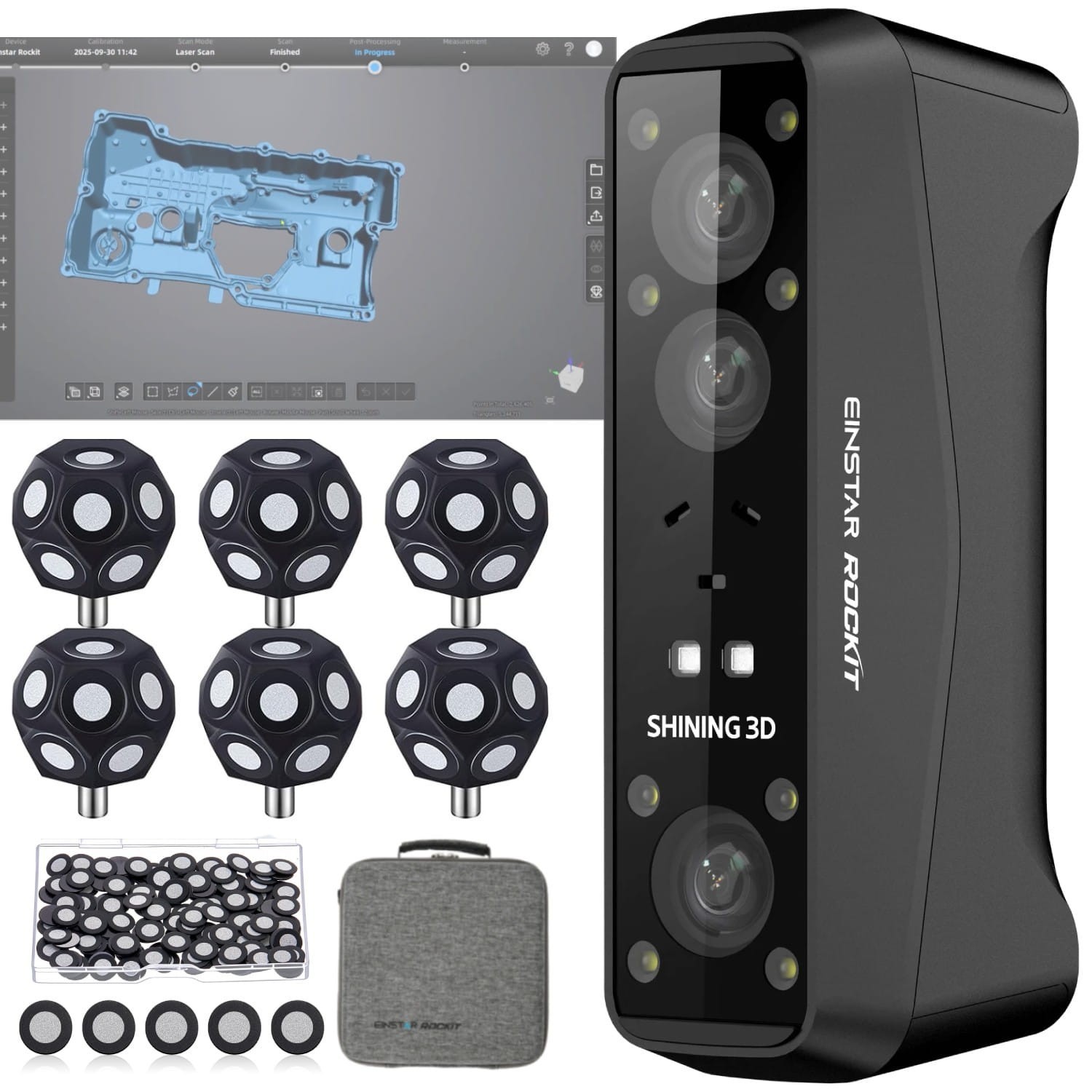 Shining3D [Einstar Rockit Wireless Handheld Laser 3D Scanner] w/ Scanning SW