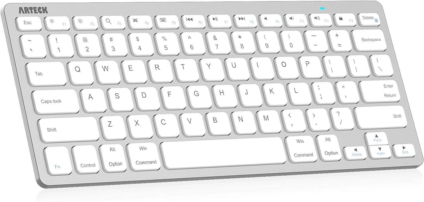 Arteck Ultra-Slim Bluetooth Keyboard Compatible with iPad 10.2-inch/iPad Air/iPa