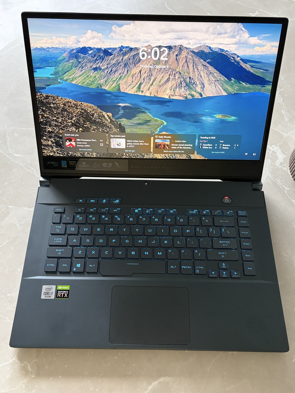 Asus ROG Zephyrus M15 GU502L Republic of Games Gaming Laptop - 78% Battery