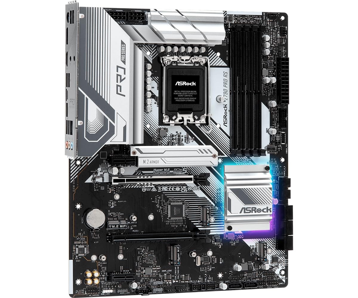 ASRock Z790 Pro RS Intel Z790 Series CPU (LGA1700) DDR5 Memory Z790 ATX