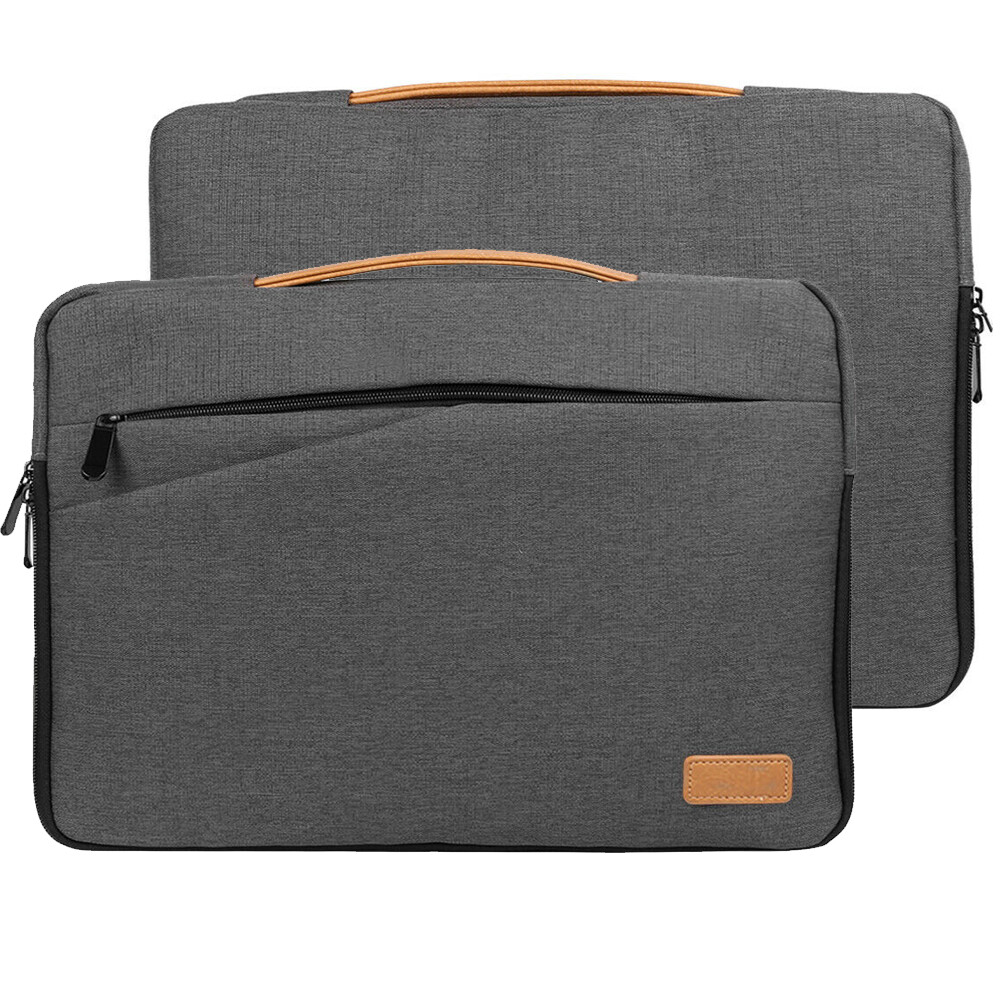 Gray Nylon Soft Travel Laptop Case Sleeve For 13" iPad Pro 12.9 / Macbook Air 13