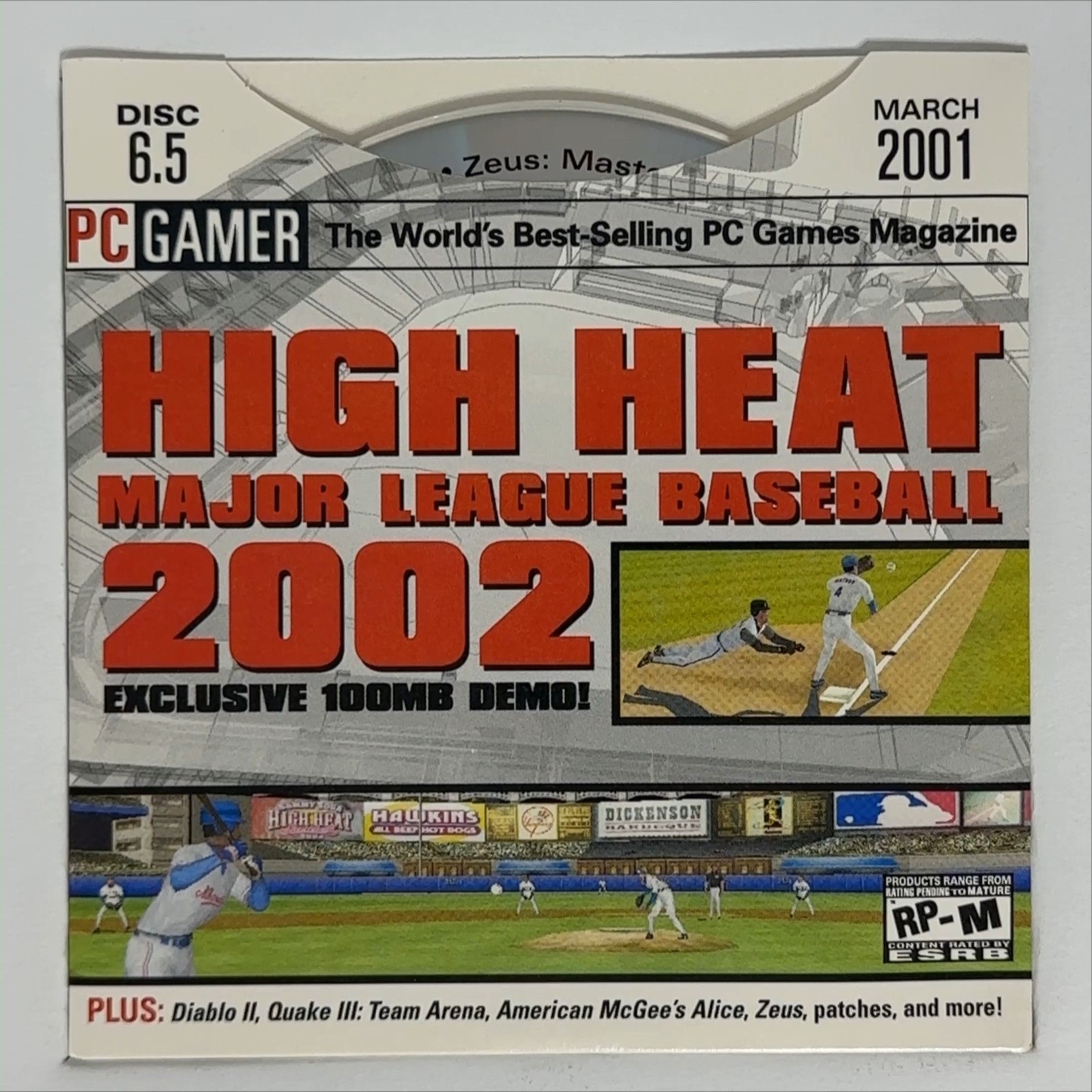 PC Gamer Demo Disc 6.5 March 2001 CD-ROM Vintage PC Gaming Software