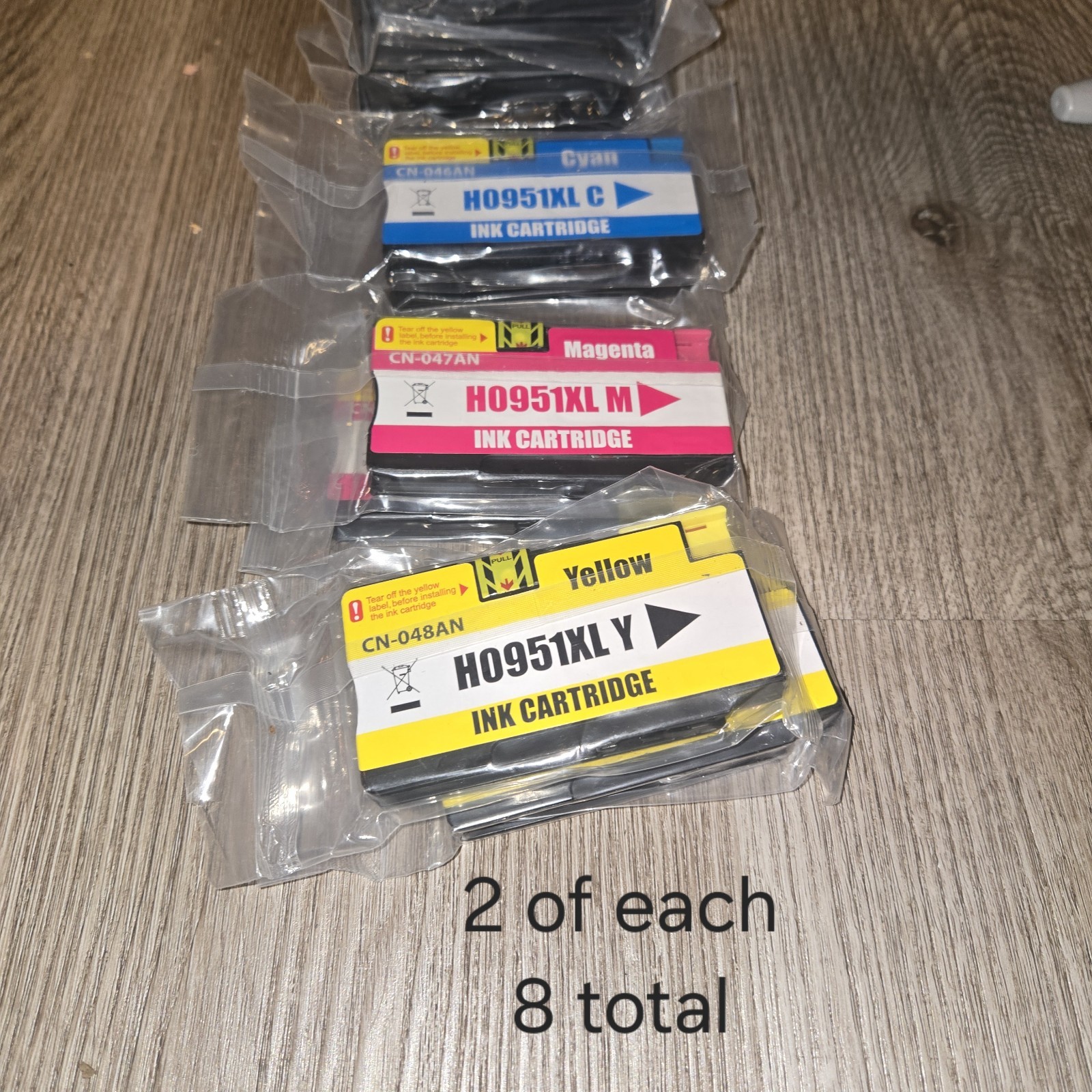 8 Pack Compatible Ink for HP 950XL 951XL Black Color OfficeJet Pro 8610 8600 Lot