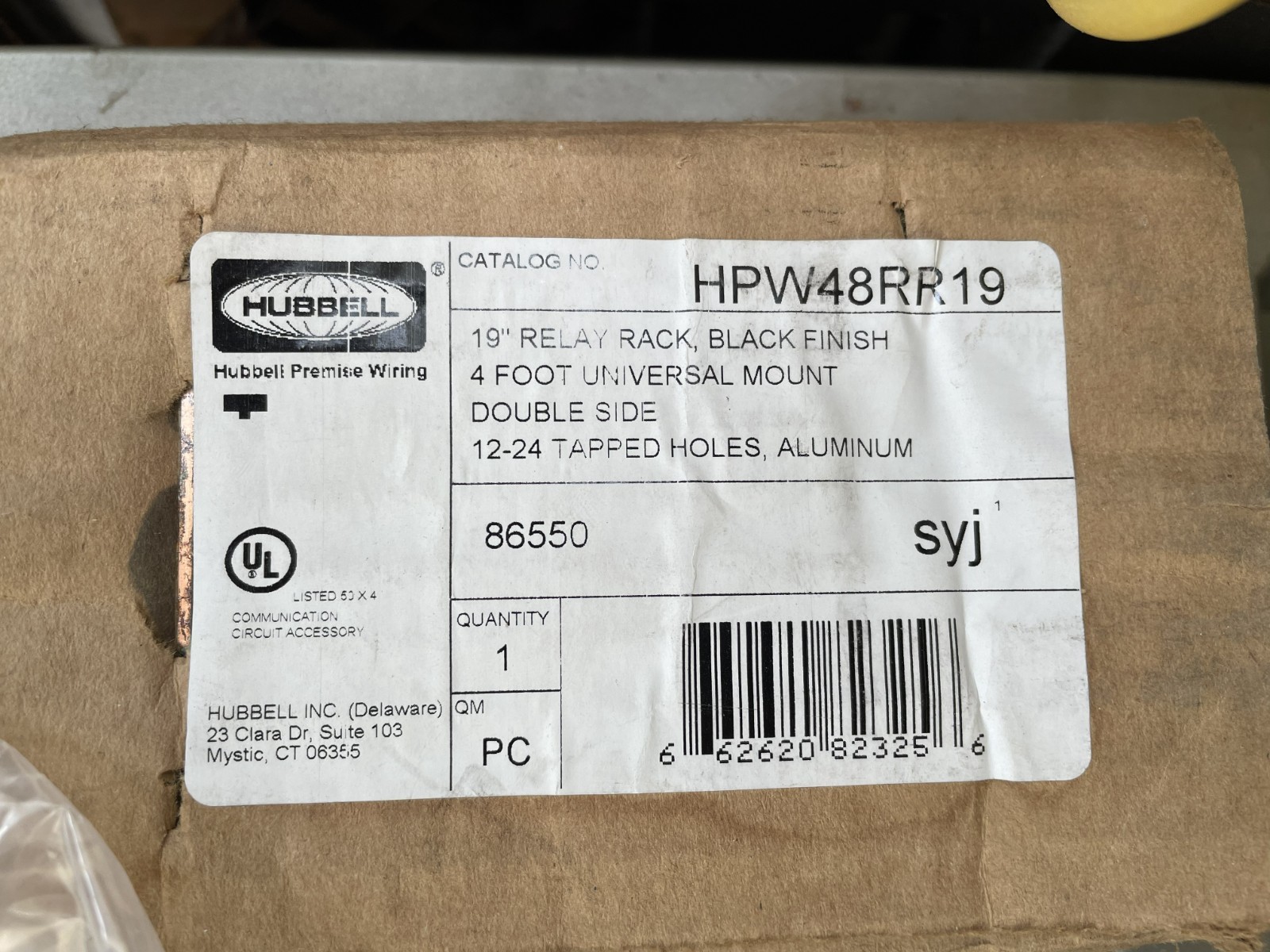 HUBBELL PREMISE WIRING HPW48RR19 Hubbell NextFrame Equipment - 24U Network Rack