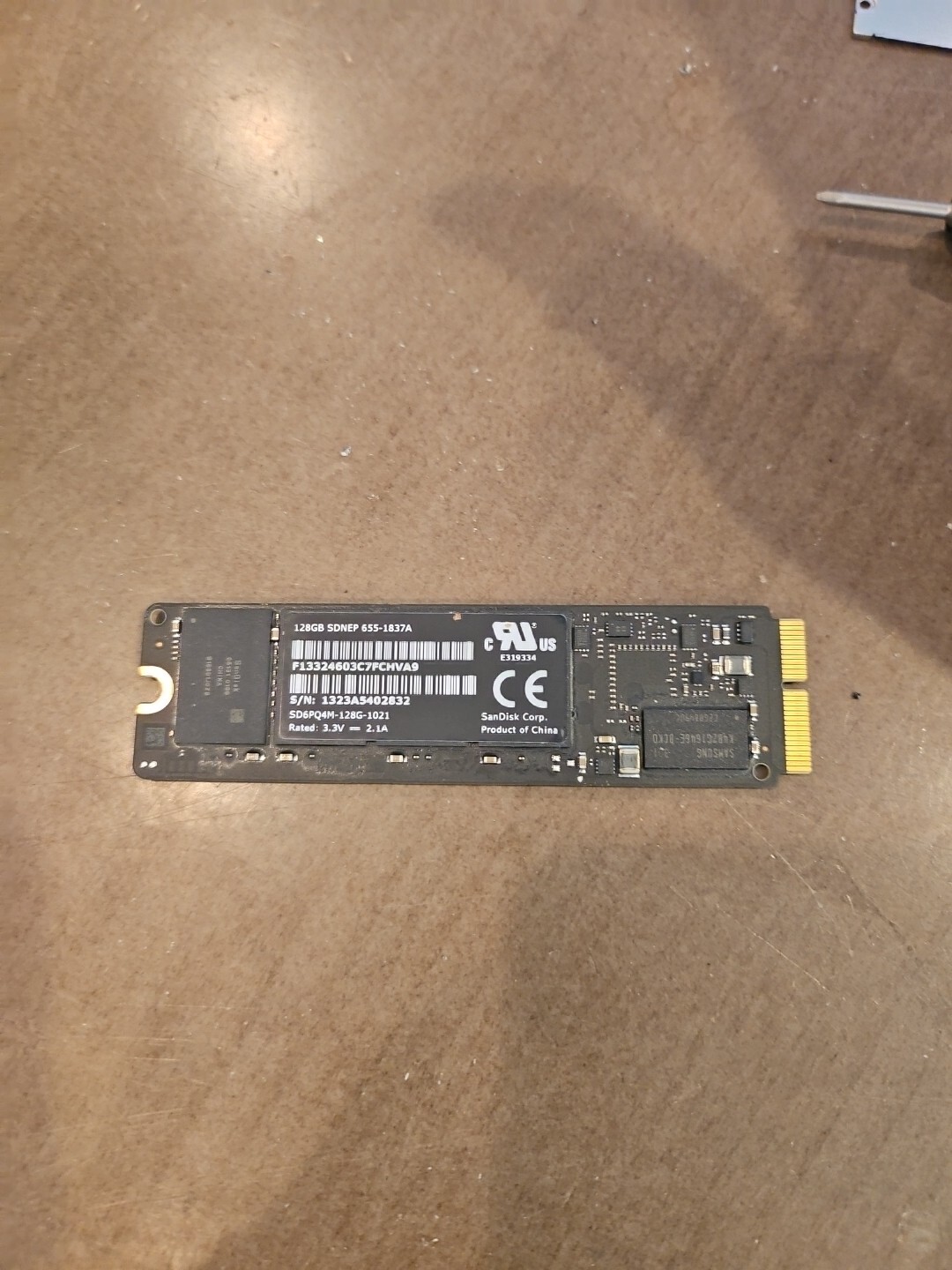 Apple SanDisk 128GB SSD SDNEP 655-1837F SD6PQ4M-128G-