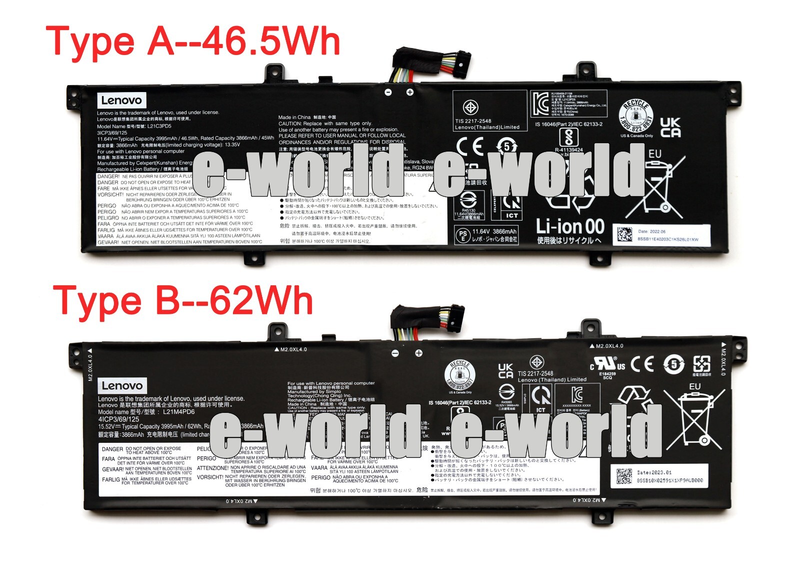 Genuine L21C3PD5 L21M3PD5 L21M4PD6 Battery For Lenovo ThinkBook 14 G4+ IAP ARA