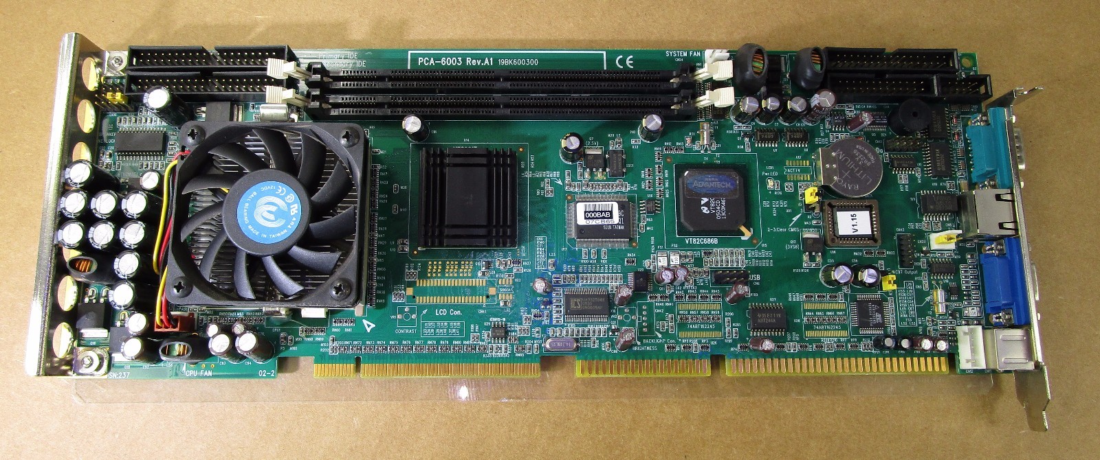 Advantech PCA-6003VE SBC Single Board Computer, Intel CPU