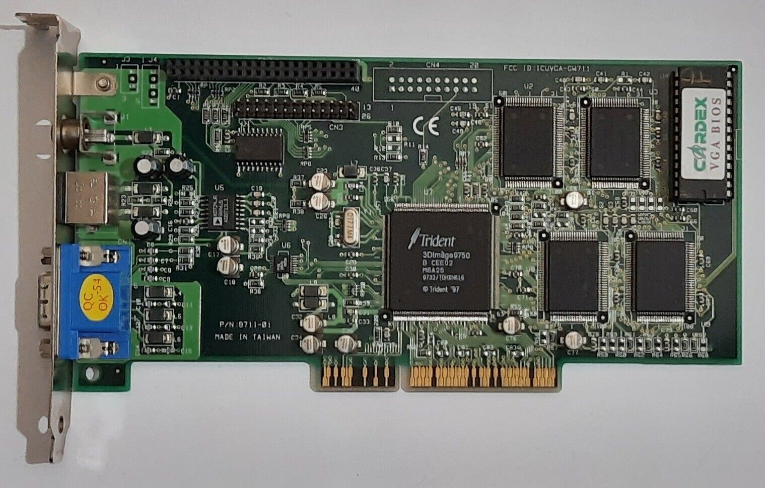 Gainward Cardex Thunder 3210 AGP Graphics Card (Trident 3DImage9750, 4MB, 1997)
