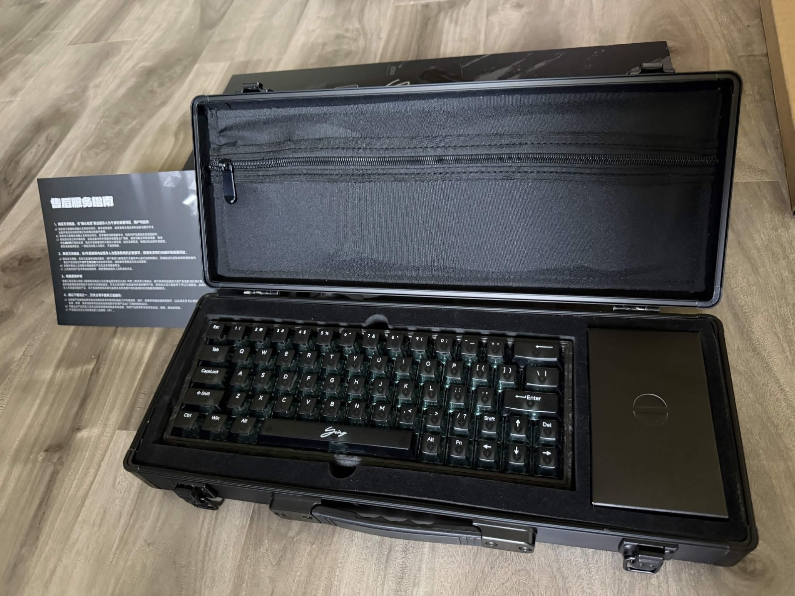 WLmouse YING63 Forged Carbon Fiber Keyboard
