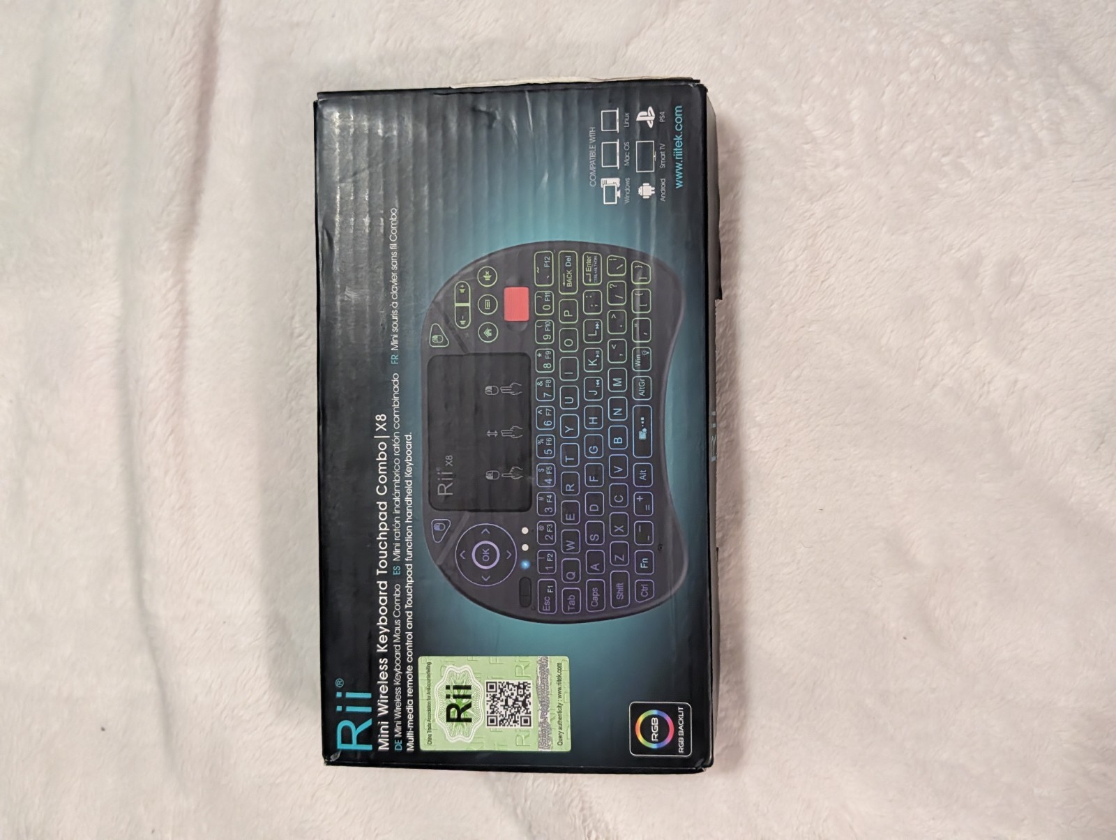 Rii X8 Mini Wireless Keyboard Touchpad Combo