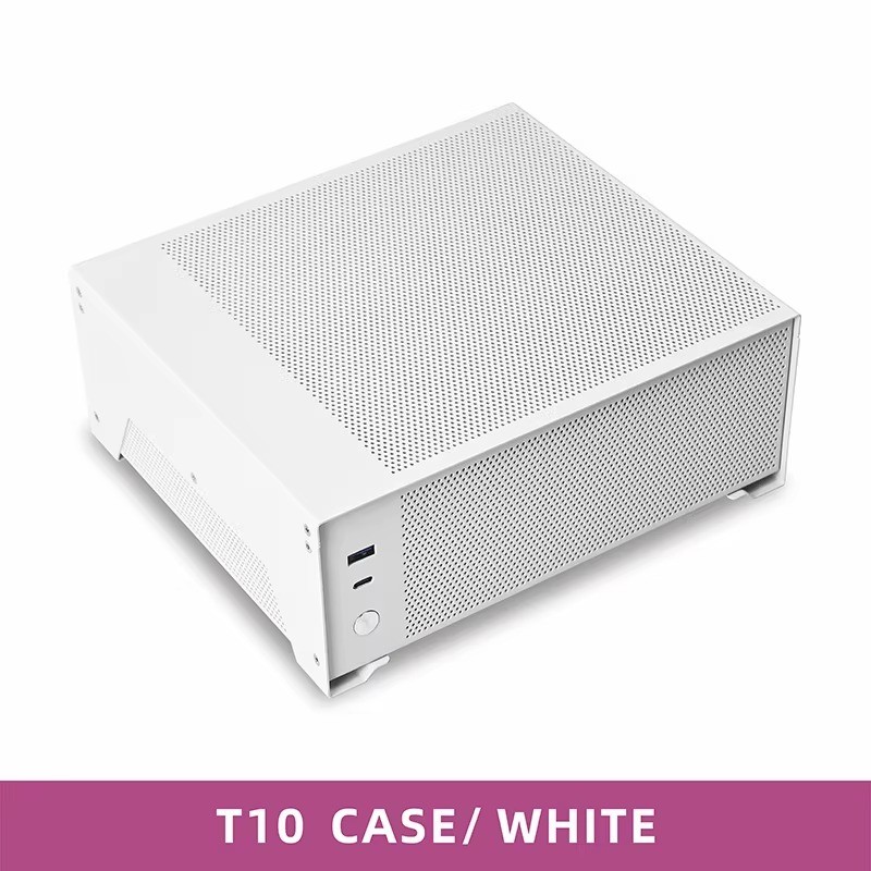 METALFISH T10 Mini ITX Case 4.8L Mini-ITX PC Chassis FLEX PSU OCULINK
