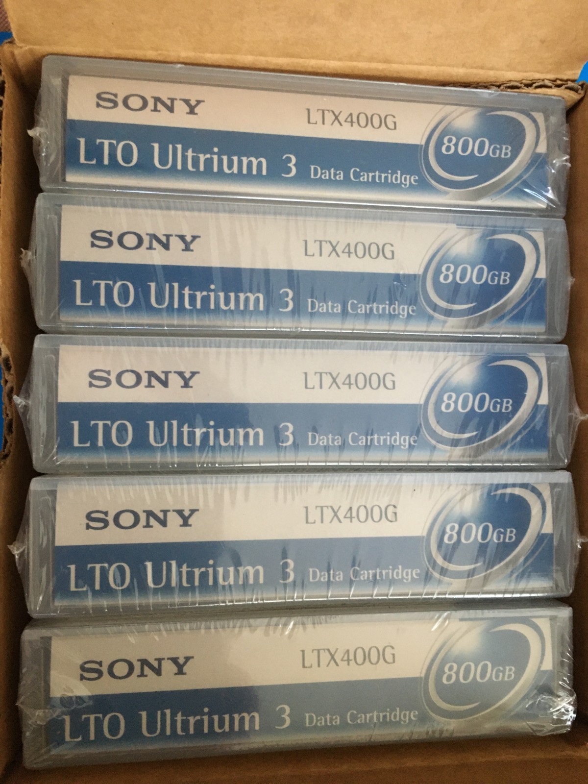10 SONY LTO Ultrium 3  Data Tape Cartridges 400/800GB LTX400G New Factory sealed