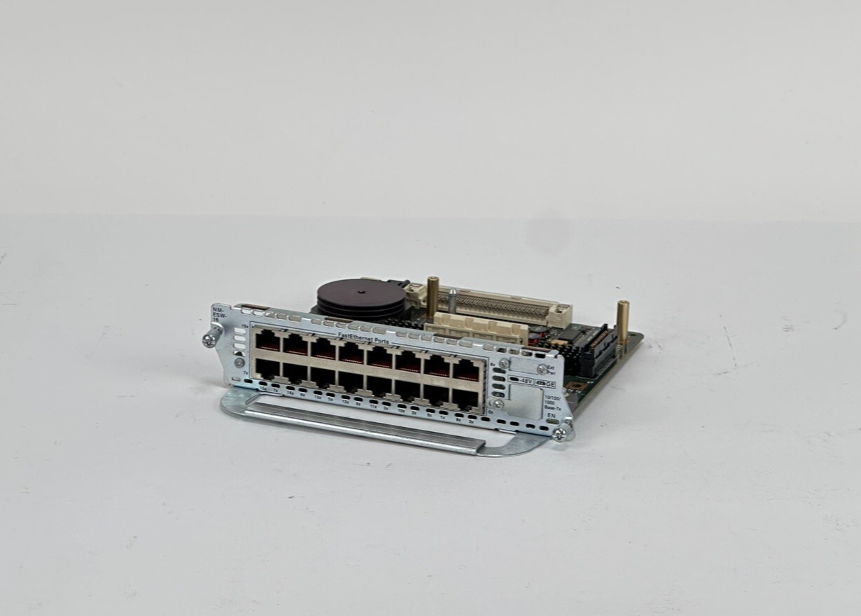 Cisco 10/100/1000 16-Port EtherSwitch Network Module NM-ESW-16 for Routers