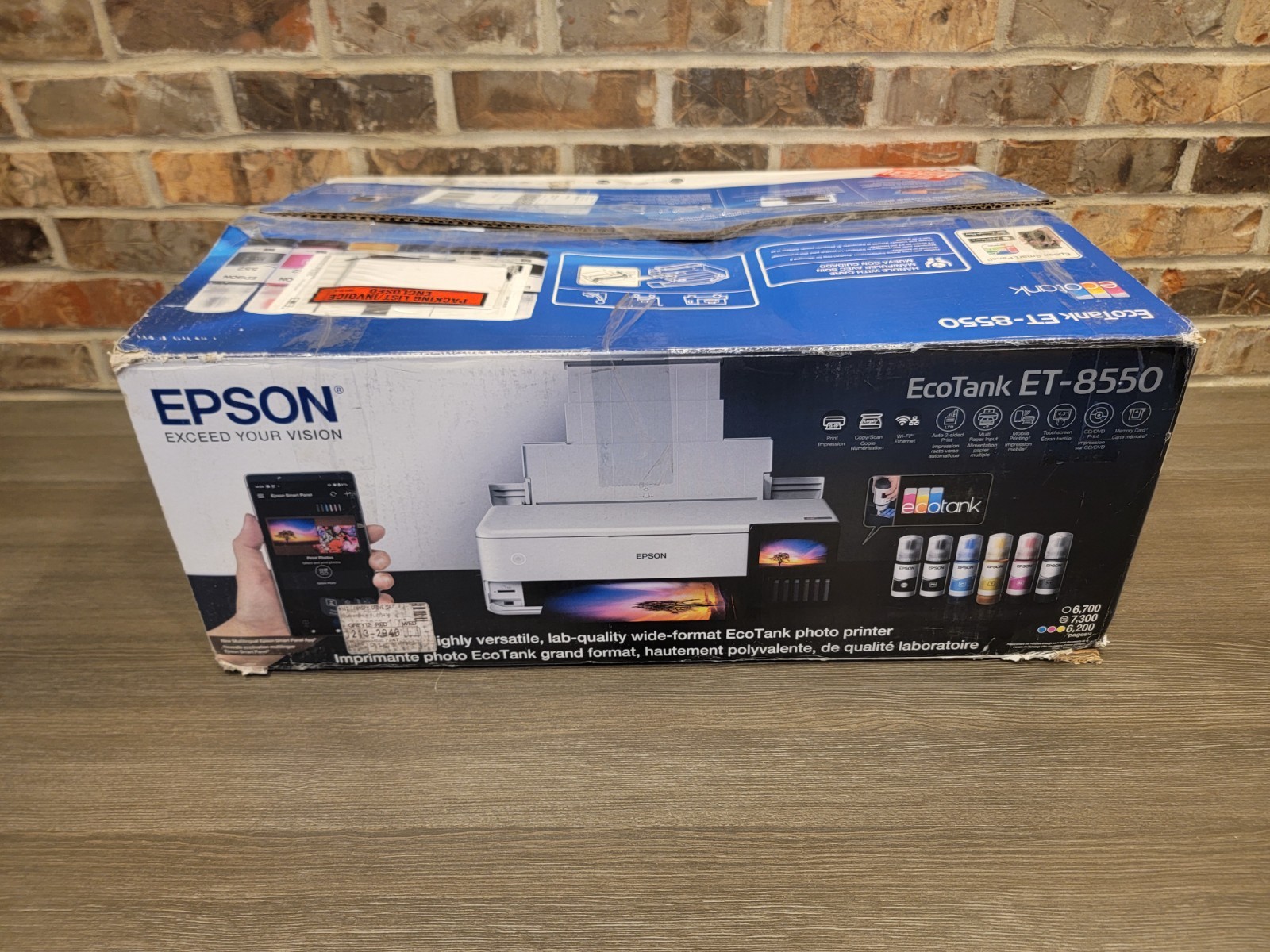 Epson EcoTank Photo ET-8550 Color Inkjet All-In-One 1,110 Page count