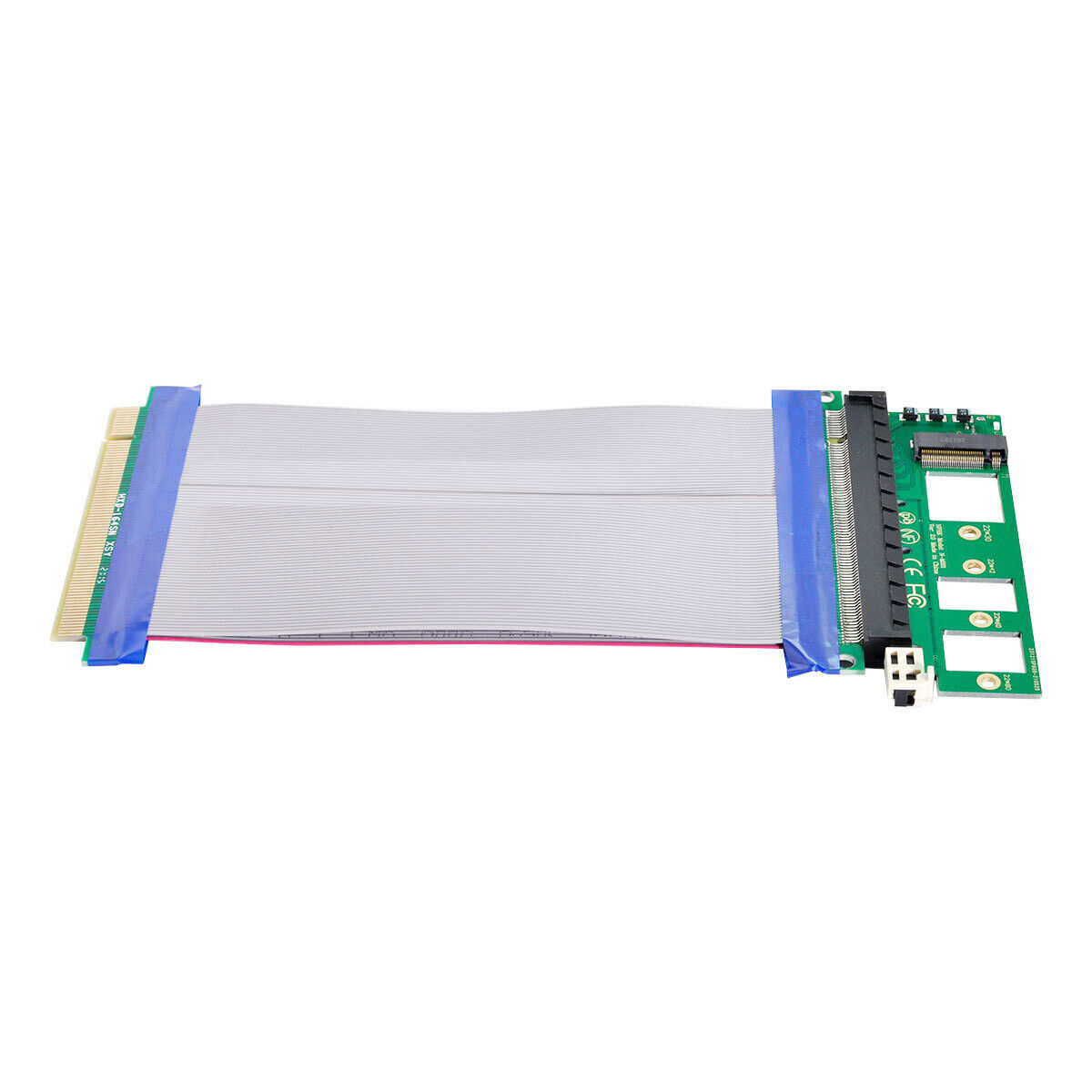 Cablecc NGFF M-key NVME AHCI SSD to PCI-E 3.0 16x Vertical Adapter with Cable