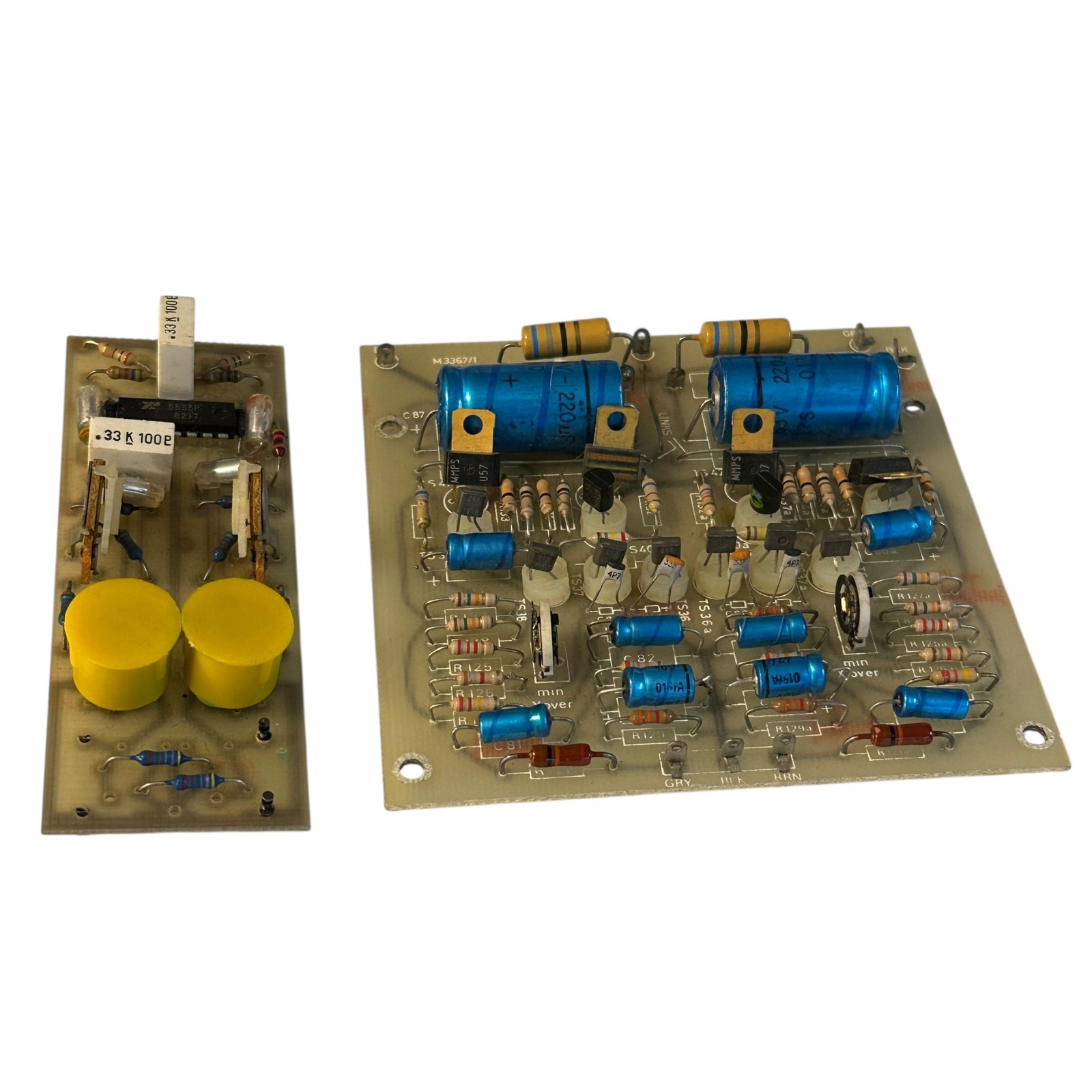 Lot of 2  PCB - Printed Circuit Board Audio Vintage Computer Electronics