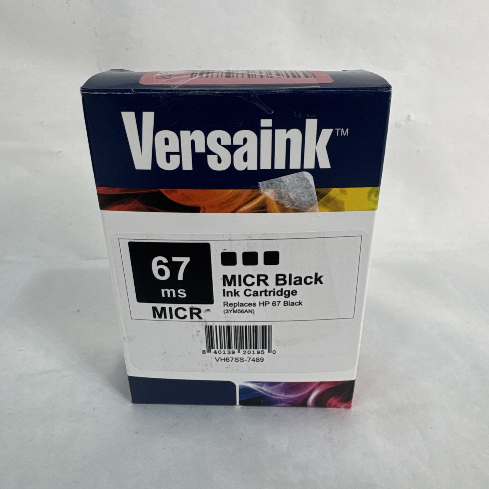 VersaInk-Nano HP 67 MS MICR Black Ink Cartridge for Check Printing