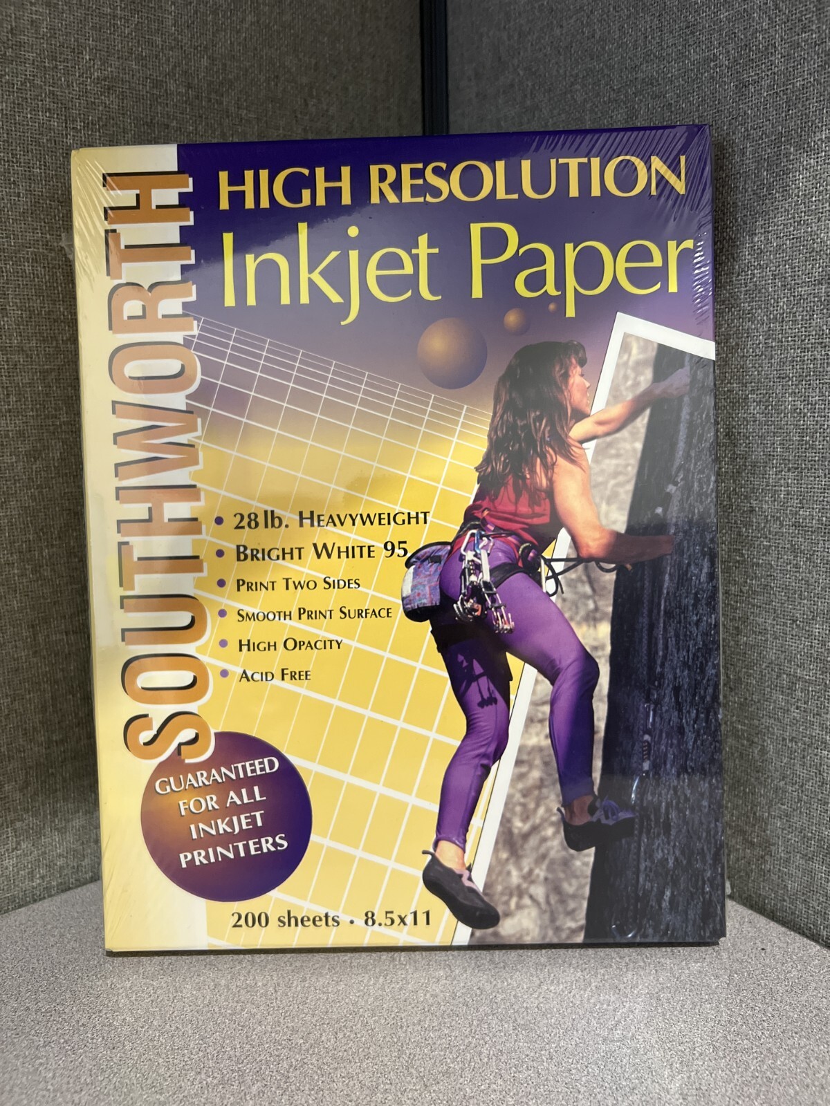 High Resolution Inkjet Paper 8.5 x11- 200 Sheets Bright White 95